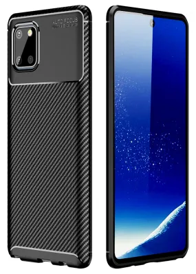 Aramid Fibre Series Shockproof Armor Back Cover for Samsung Galaxy Note 10 Lite 6.7 inch, Black