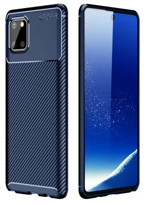 Aramid Fibre Series Shockproof Armor Back Cover for Samsung Galaxy Note 10 Lite 6.7 inch, Blue