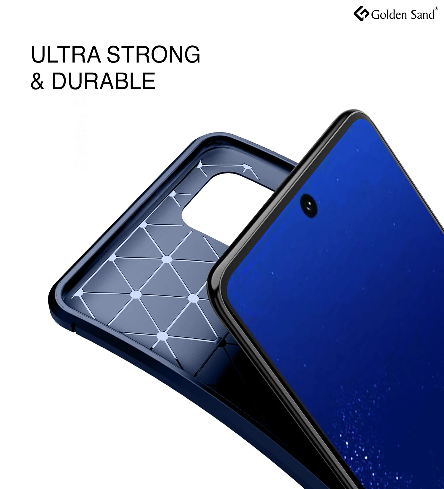 Aramid Fibre Series Shockproof Armor Back Cover for Samsung Galaxy Note 10 Lite 6.7 inch, Blue