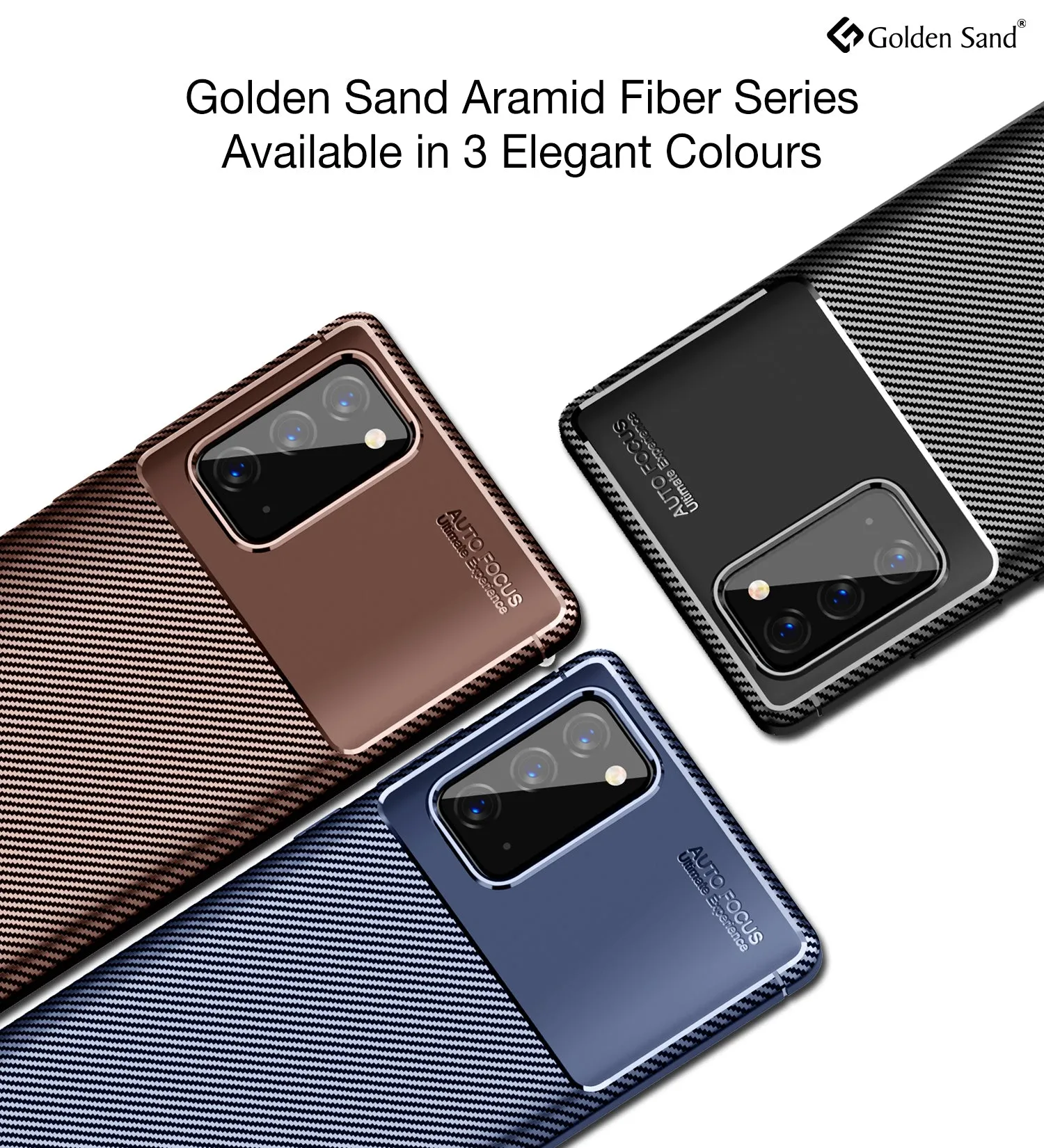 Aramid Fibre Series Shockproof Armor Back Cover for Samsung Galaxy Note 20, Black