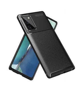Aramid Fibre Series Shockproof Armor Back Cover for Samsung Galaxy Note 20, Black