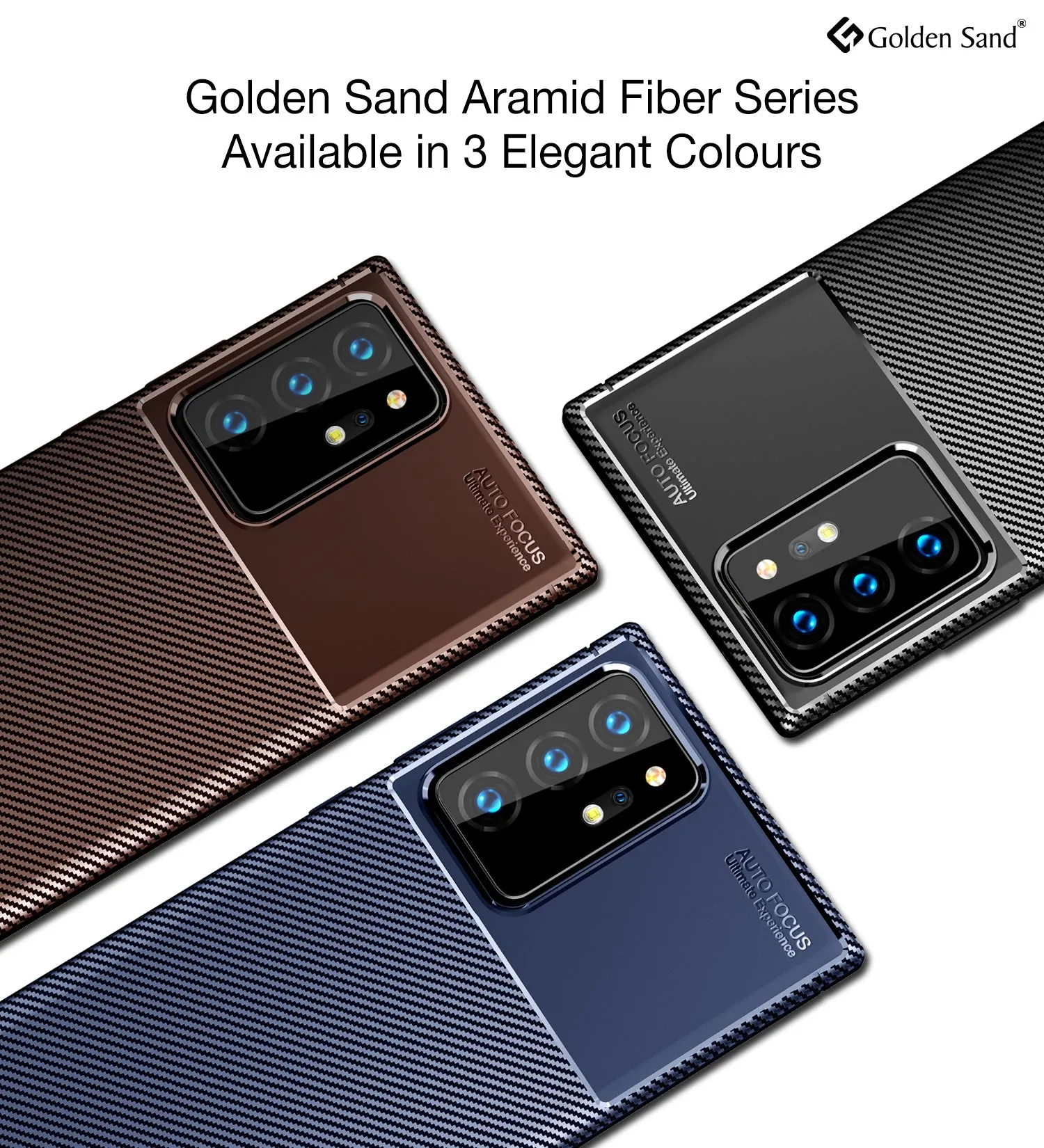 Aramid Fibre Series Shockproof Armor Back Cover for Samsung Galaxy Note 20 Ultra, Brown