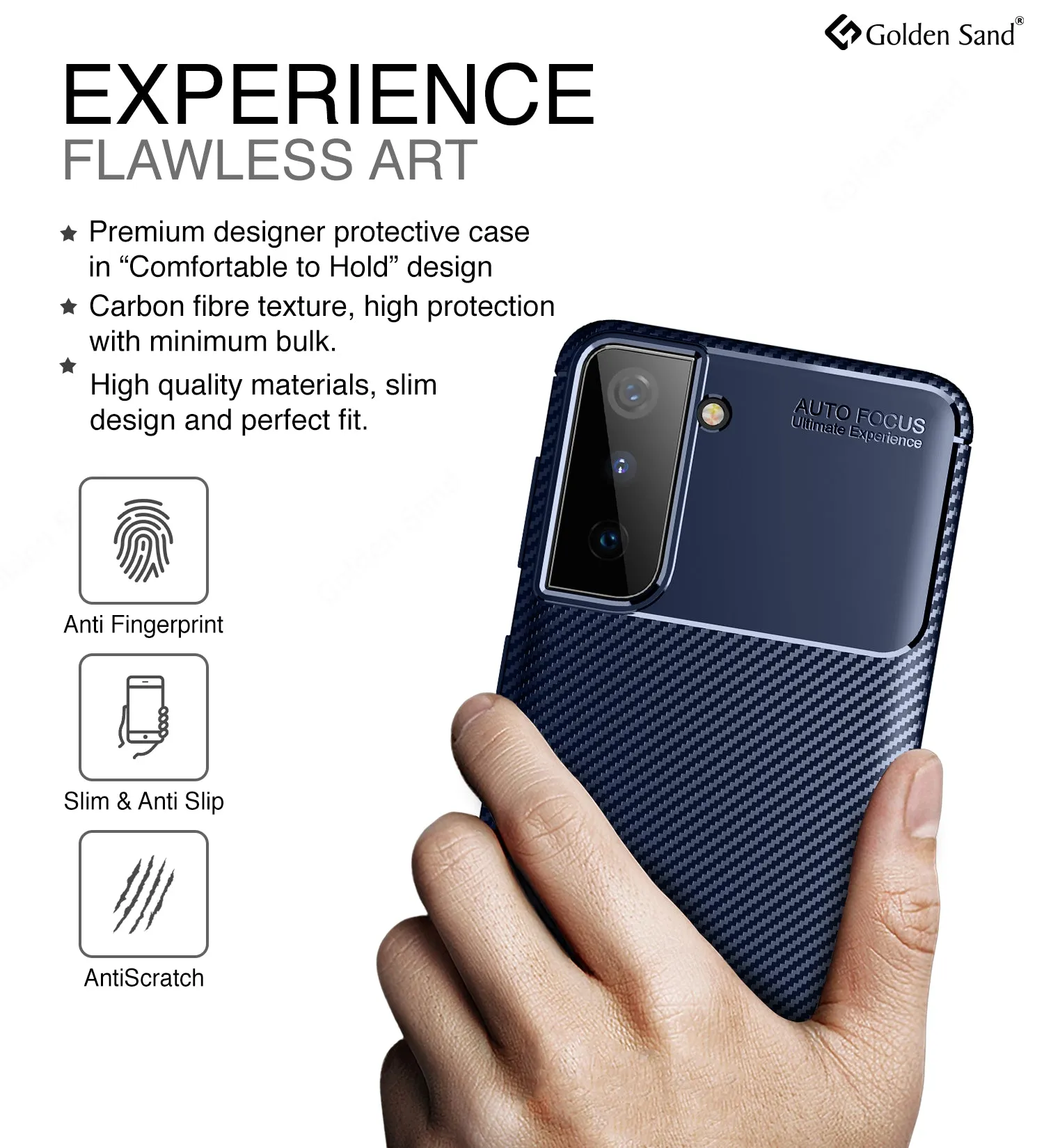 Aramid Fibre Series Shockproof Armor Back Cover for Samsung Galaxy S21 5G, 6.2 inch, Atlantic Blue