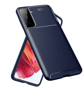 Aramid Fibre Series Shockproof Armor Back Cover for Samsung Galaxy S21 5G, 6.2 inch, Atlantic Blue