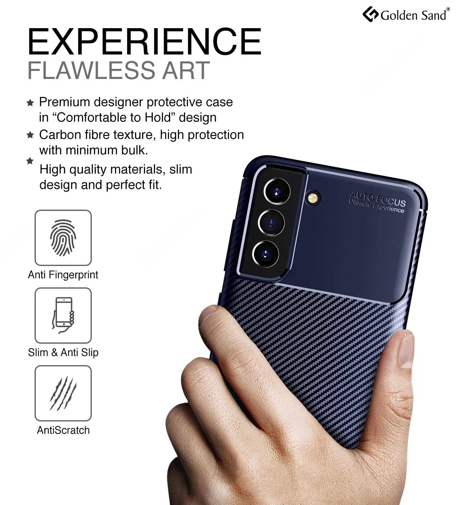 Aramid Fibre Series Shockproof Armor Back Cover for Samsung Galaxy S21 FE 5G, Samsung Galaxy S21 FE 5G 2023 (Snapdragon 888), 6.41 inch, Blue