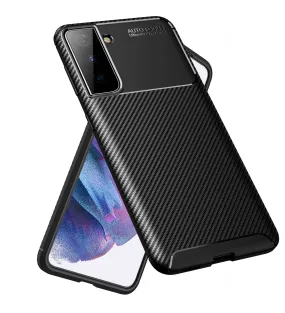 Aramid Fibre Series Shockproof Armor Back Cover for Samsung Galaxy S21 Plus, 6.7 inch, Phantom Black
