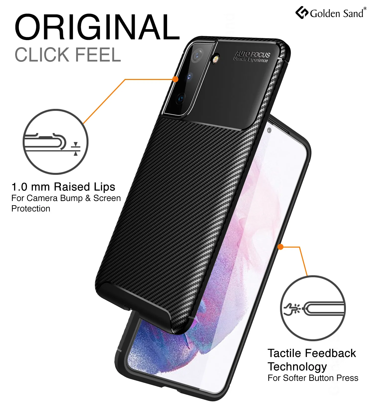 Aramid Fibre Series Shockproof Armor Back Cover for Samsung Galaxy S21 Plus, 6.7 inch, Phantom Black