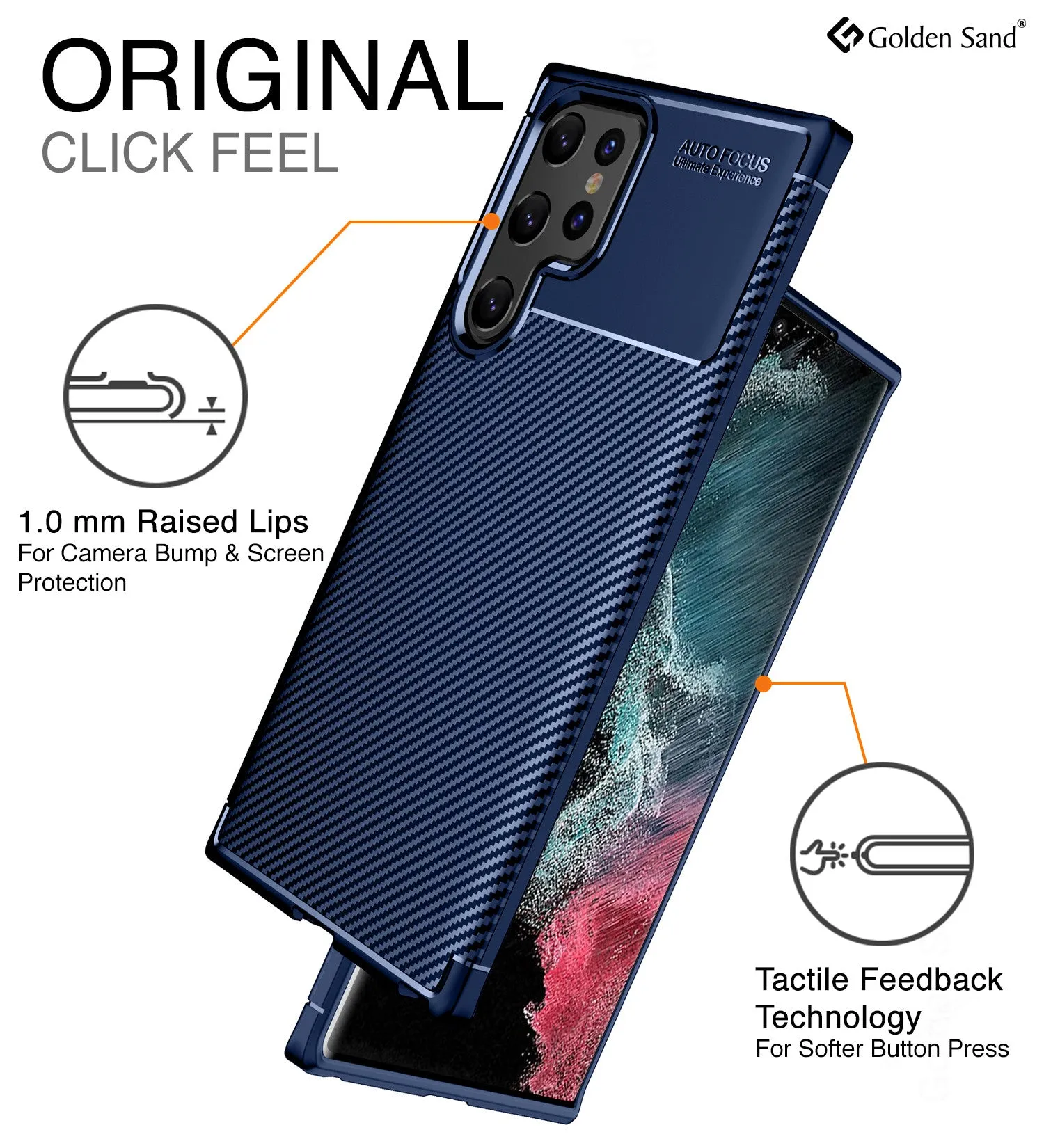 Aramid Fibre Series Shockproof Armor Back Cover for Samsung Galaxy S22 Ultra 5G, 6.8 inch, Blue