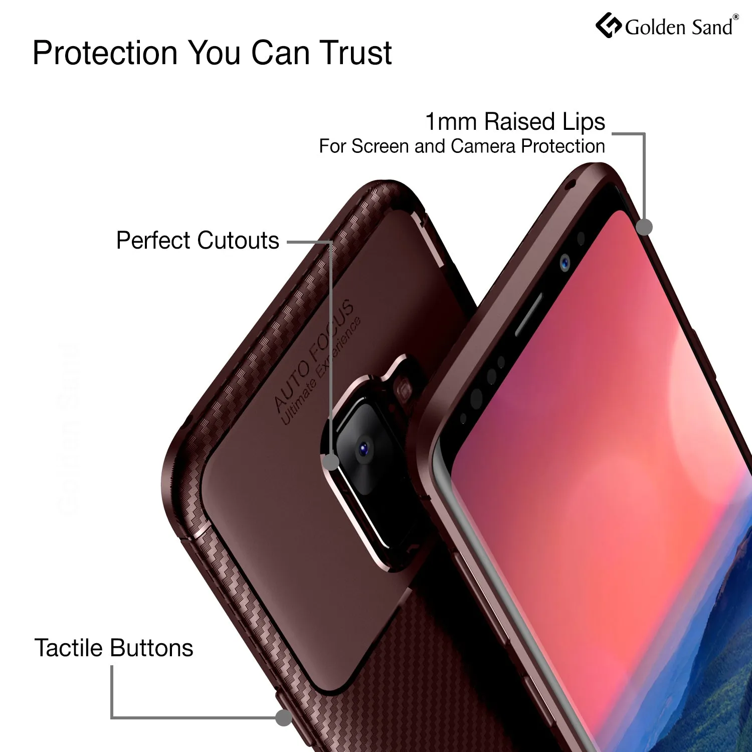 Aramid Fibre Series Shockproof Armor Back Cover for Samsung Galaxy S9 5.8 inch, Brown