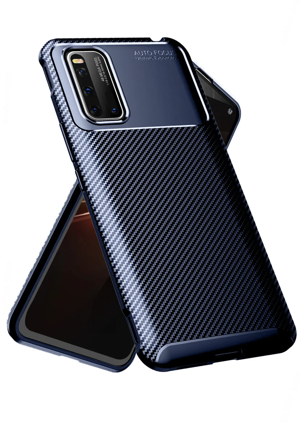 Aramid Fibre Series Shockproof Armor Back Cover for Vivo iQOO 3 6.44 inch, Blue