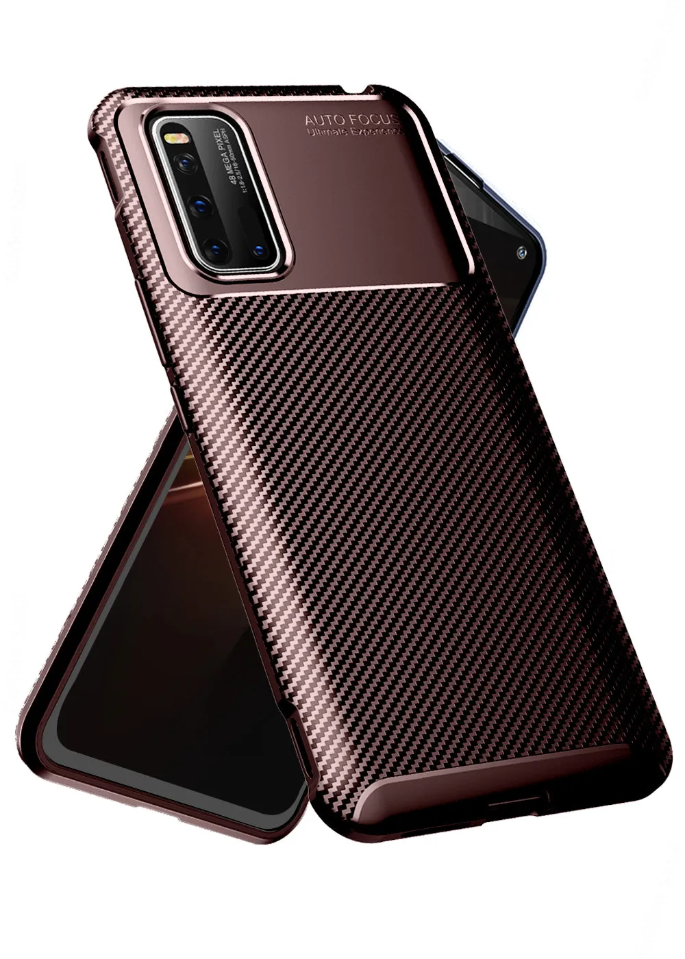 Aramid Fibre Series Shockproof Armor Back Cover for Vivo iQOO 3 6.44 inch, Brown