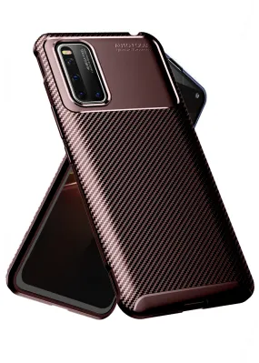 Aramid Fibre Series Shockproof Armor Back Cover for Vivo iQOO 3 6.44 inch, Brown