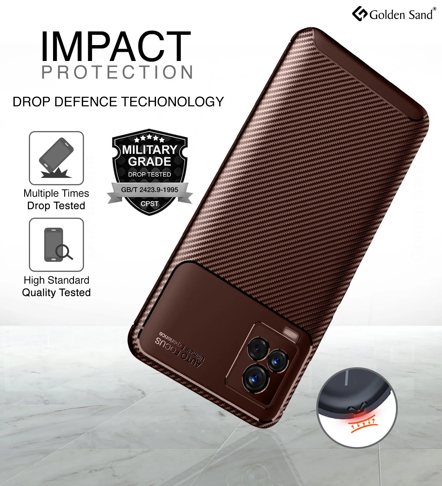 Aramid Fibre Series Shockproof Armor Back Cover for Vivo IQOO 7 Legend 5G, 6.62 inch, Brown
