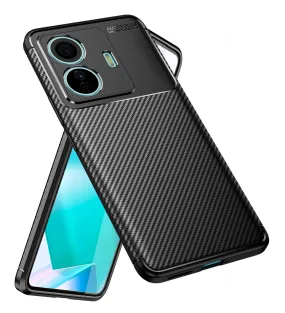 Aramid Fibre Series Shockproof Armor Back Cover for Vivo T1 Pro 5G, iQOO Z6 Pro 5G, 6.44 inch, Black