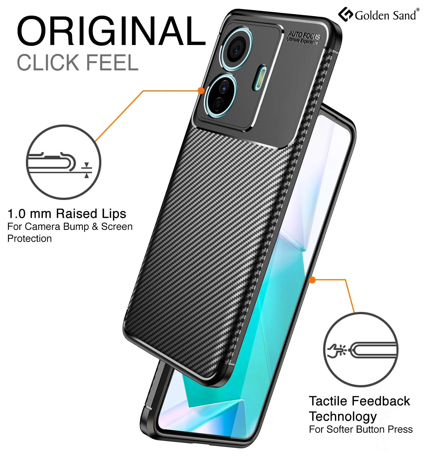 Aramid Fibre Series Shockproof Armor Back Cover for Vivo T1 Pro 5G, iQOO Z6 Pro 5G, 6.44 inch, Black