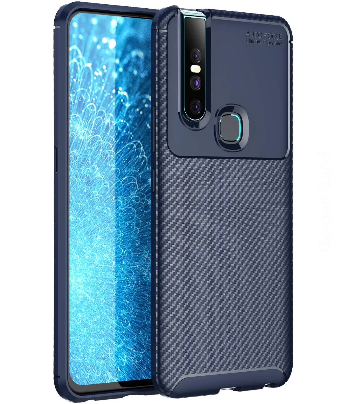 Aramid Fibre Series Shockproof Armor Back Cover for Vivo V15 4G, 6.53 inch, Blue