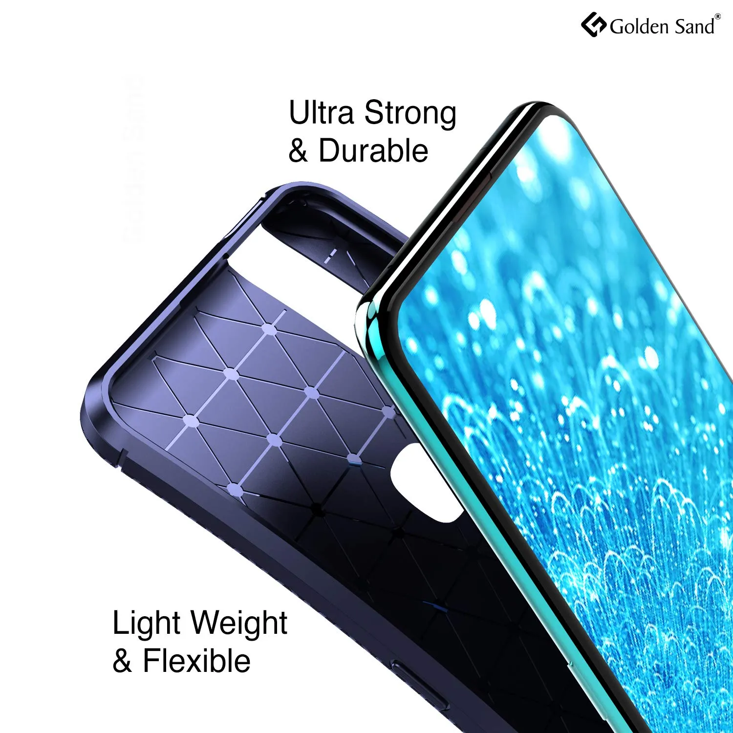 Aramid Fibre Series Shockproof Armor Back Cover for Vivo V15 4G, 6.53 inch, Blue