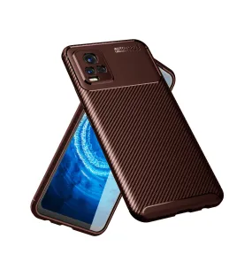 Aramid Fibre Series Shockproof Armor Back Cover for Vivo V20 2021 [NOT FOR VIVO V20 PRO], Melody Brown