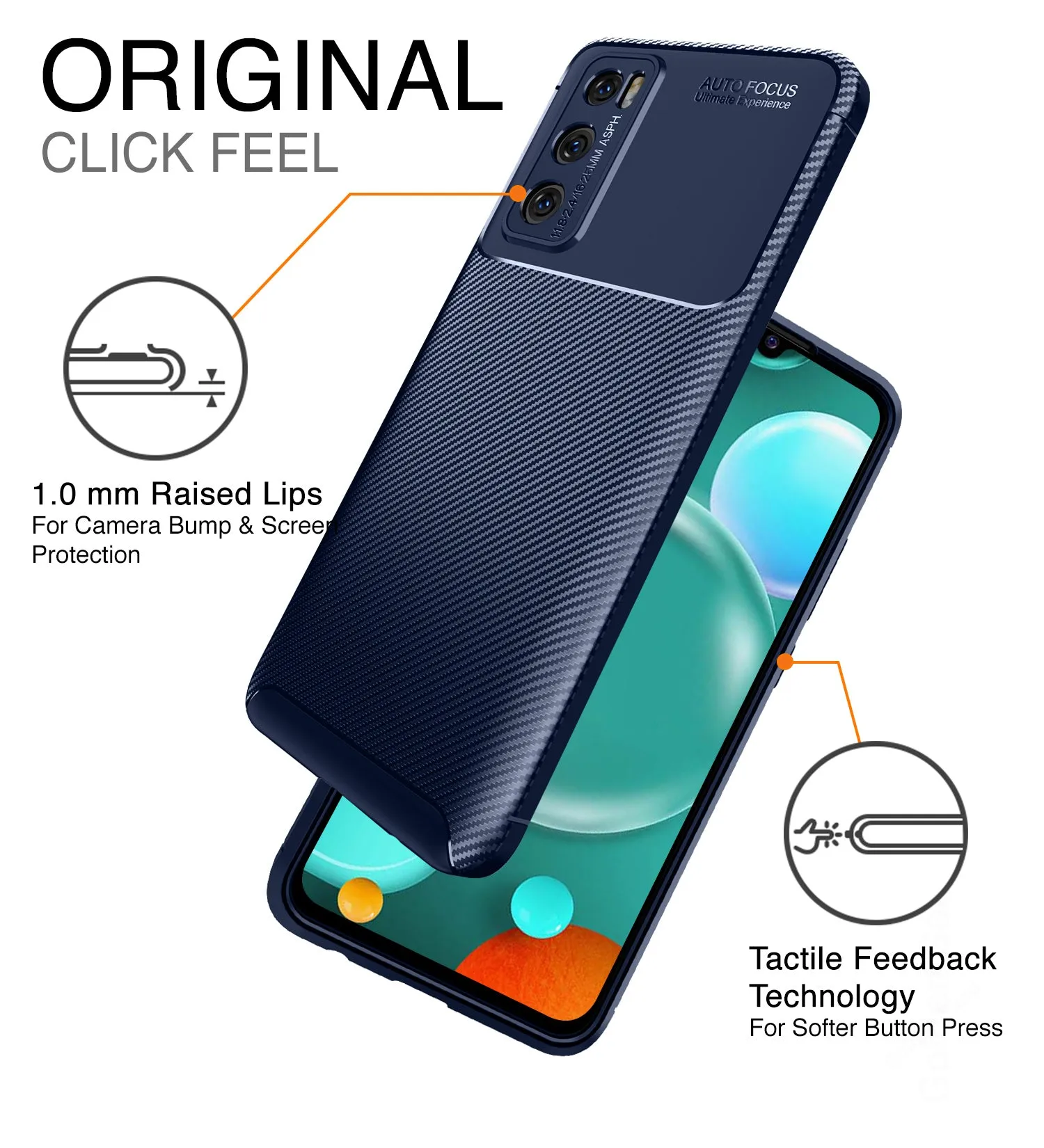 Aramid Fibre Series Shockproof Armor Back Cover for Vivo V20 SE, Blue