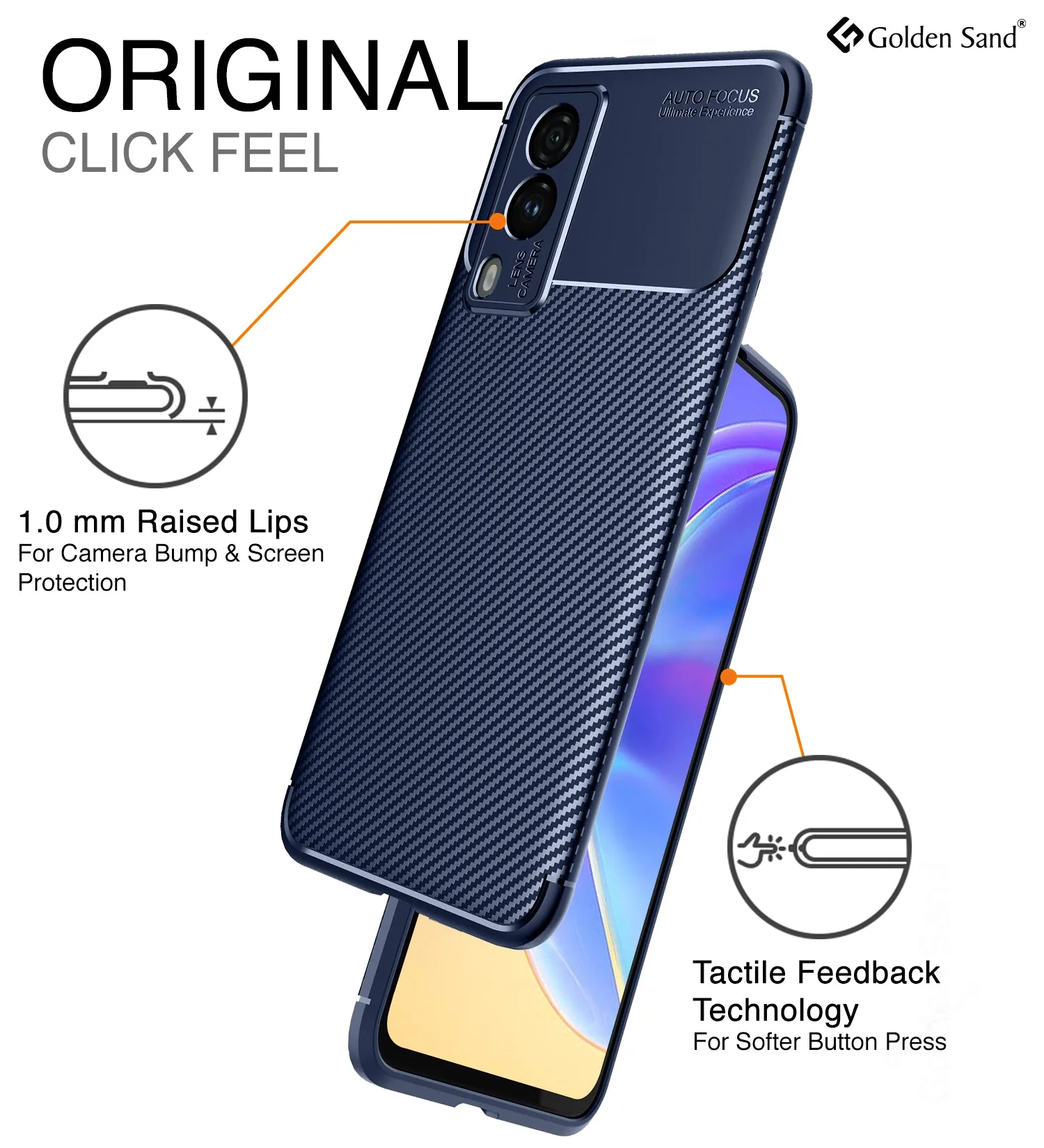 Aramid Fibre Series Shockproof Armor Back Cover for Vivo V21e 5G, 6.44 inch, Blue