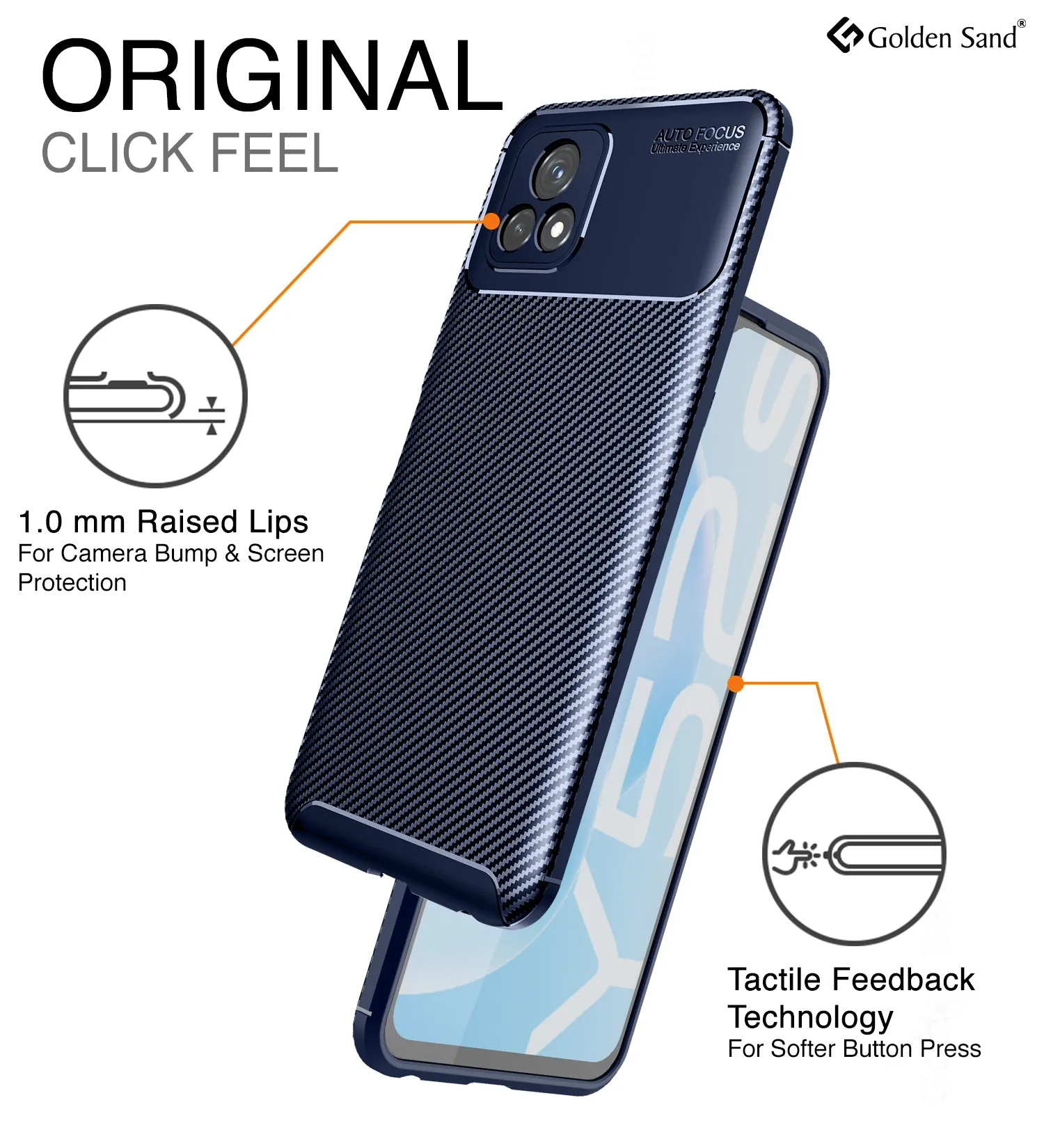 Aramid Fibre Series Shockproof Armor Back Cover for Vivo Y72 5G, 6.58 inch, Blue