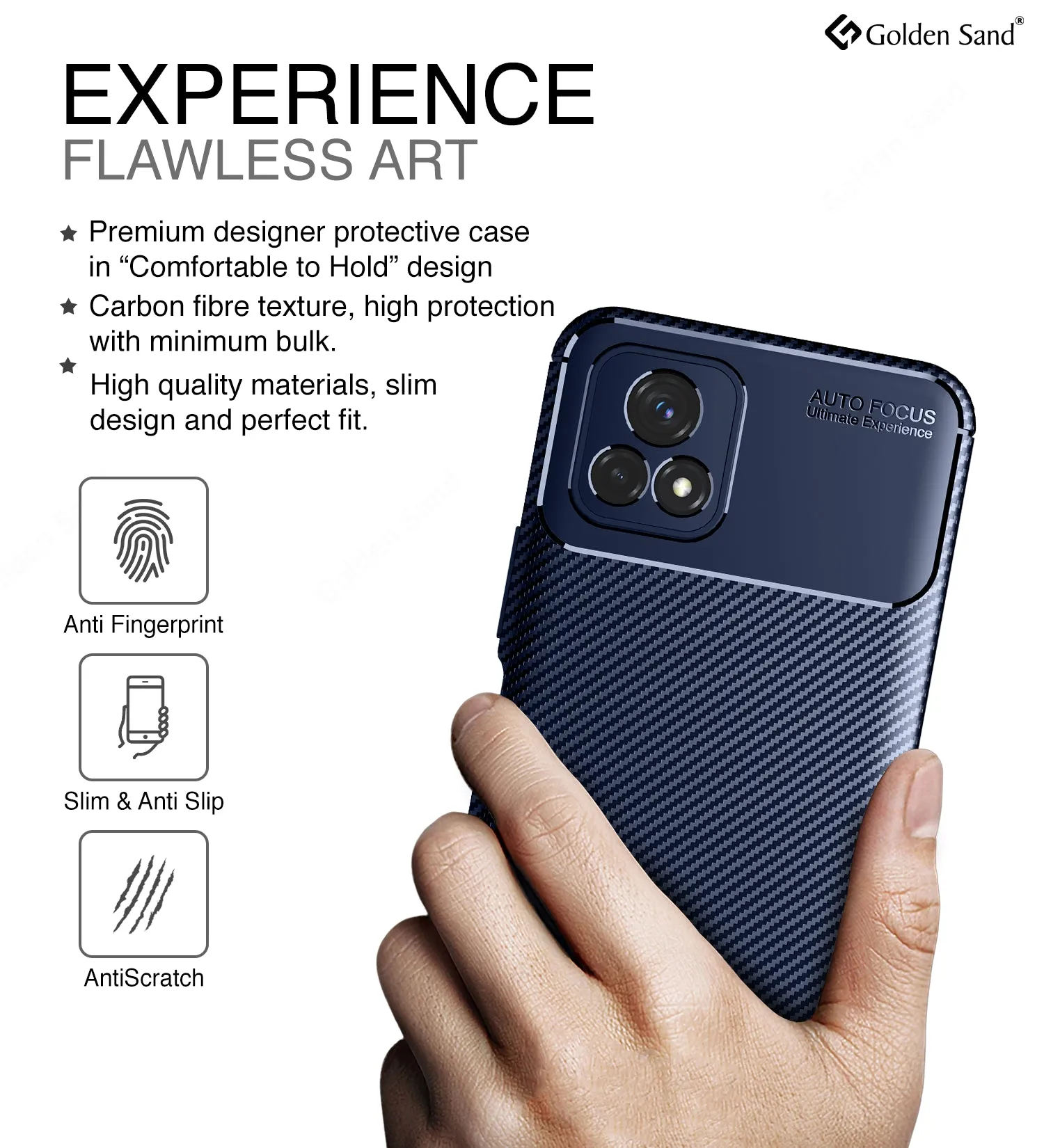 Aramid Fibre Series Shockproof Armor Back Cover for Vivo Y72 5G, 6.58 inch, Blue