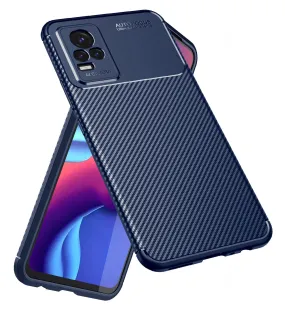 Aramid Fibre Series Shockproof Armor Back Cover for ViVO Y73, 6.44 inch, Blue