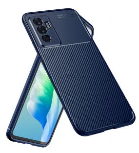 Aramid Fibre Series Shockproof Armor Back Cover for Vivo Y75 4G, vivo V23e 5G, 6.44 inch, Blue