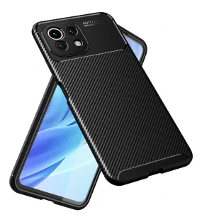 Aramid Fibre Series Shockproof Armor Back Cover for Xiaomi 11 Lite NE 5G, Xiaomi Mi 11 Lite, Xiaomi Mi 11 Lite 5G, 6.55 inch, Black