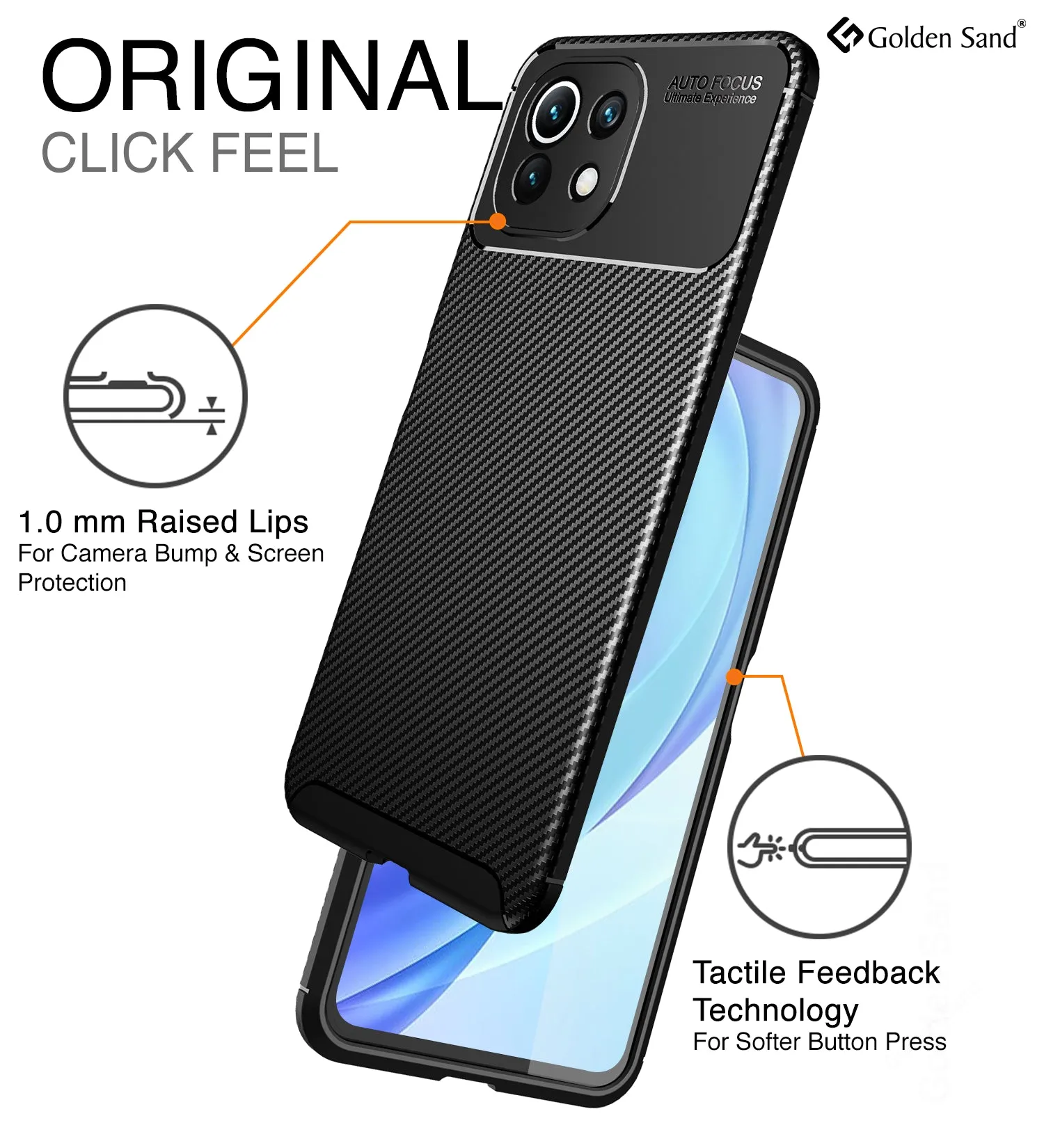 Aramid Fibre Series Shockproof Armor Back Cover for Xiaomi 11 Lite NE 5G, Xiaomi Mi 11 Lite, Xiaomi Mi 11 Lite 5G, 6.55 inch, Black