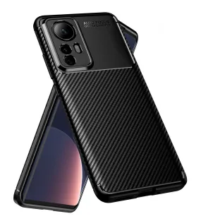 Aramid Fibre Series Shockproof Armor Back Cover for Xiaomi 12 Pro 5G, 6.73 inch, Black