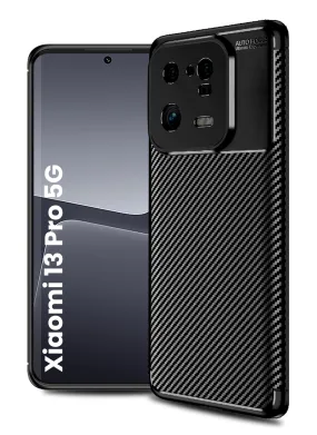 Aramid Fibre Series Shockproof Armor Back Cover for Xiaomi 13 Pro 5G, 6.73 inch, Black