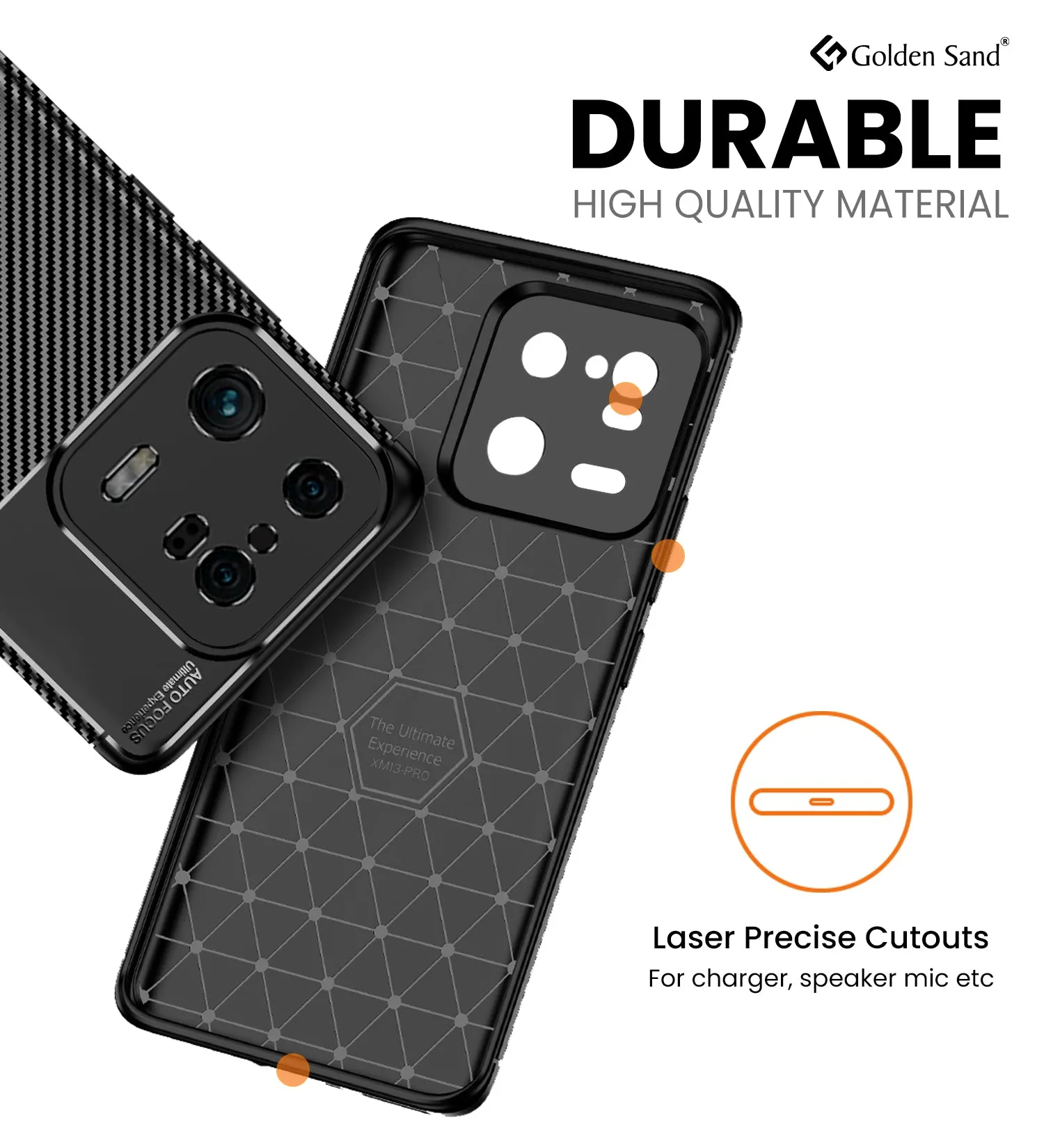 Aramid Fibre Series Shockproof Armor Back Cover for Xiaomi 13 Pro 5G, 6.73 inch, Black