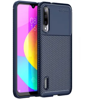 Aramid Fibre Series Shockproof Armor Back Cover for Xiaomi Mi A3 6.1 inch, Blue