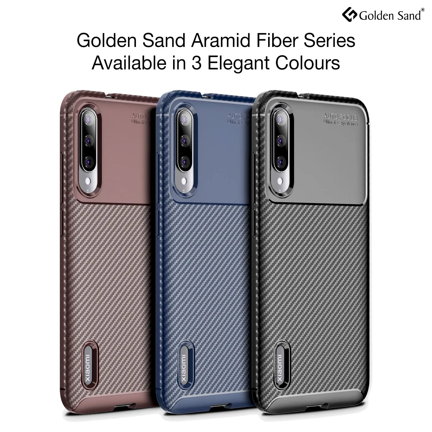 Aramid Fibre Series Shockproof Armor Back Cover for Xiaomi Mi A3 6.1 inch, Blue