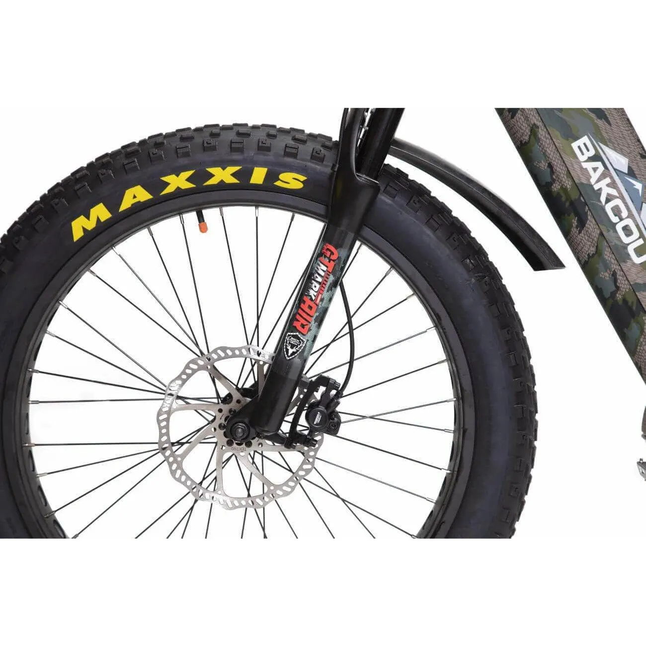 Bakcou Mule Electric Fat Tire Hunting Bike 48V, 750-1500W Smart Mid-Drive Motor