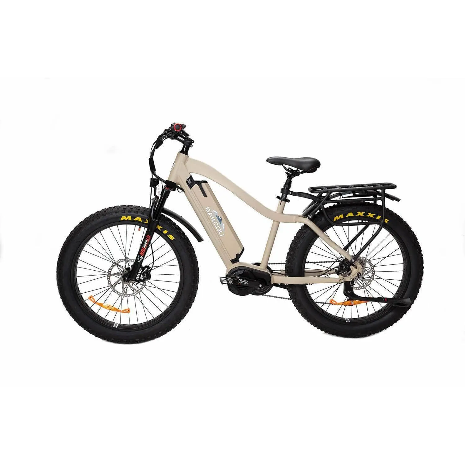 Bakcou Mule Electric Fat Tire Hunting Bike 48V, 750-1500W Smart Mid-Drive Motor