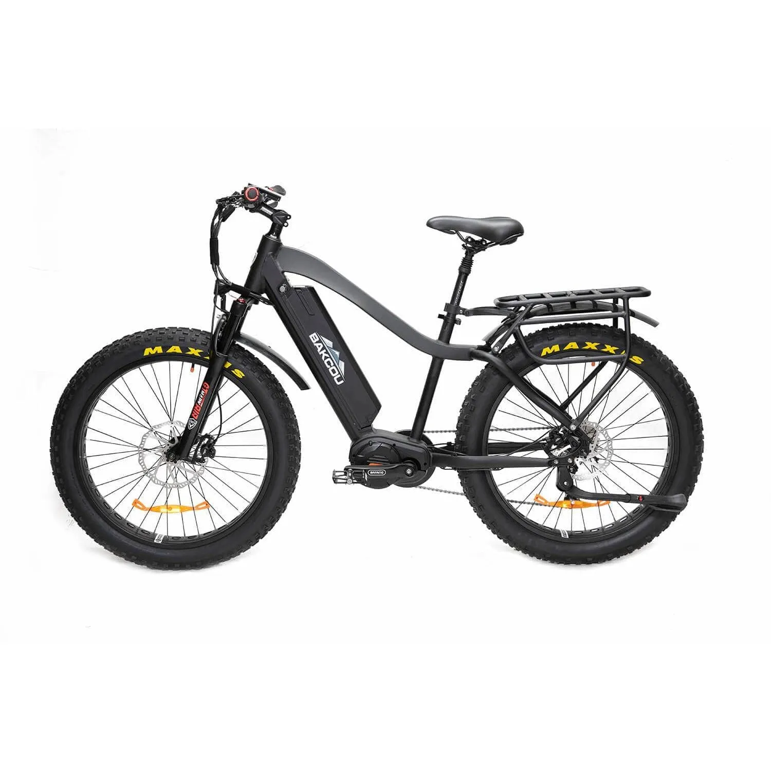Bakcou Mule Electric Fat Tire Hunting Bike 48V, 750-1500W Smart Mid-Drive Motor