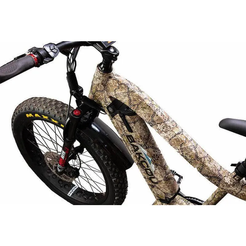 Bakcou Mule Electric Fat Tire Hunting Bike 48V, 750-1500W Smart Mid-Drive Motor