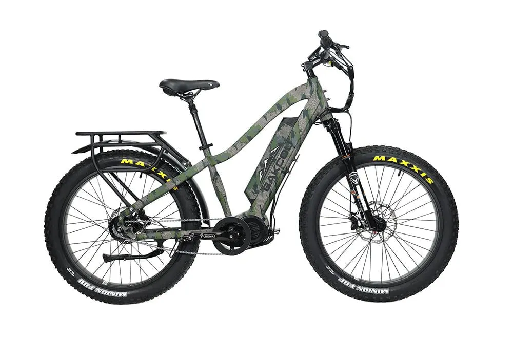 Bakcou Mule Jäger Electric Fat Tire Hunting Bike 48V, 750-1500W Smart Mid-Drive Motor