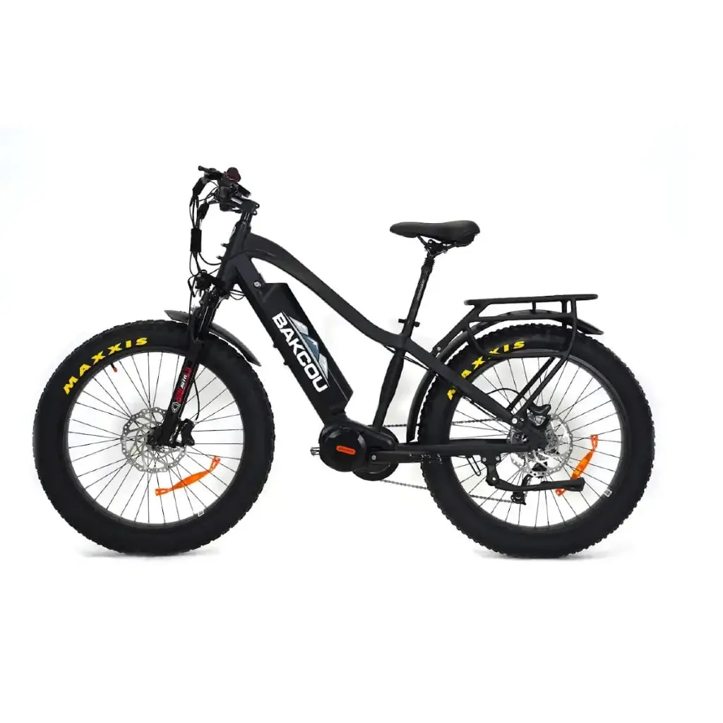 Bakcou Mule Jäger Electric Fat Tire Hunting Bike 48V, 750-1500W Smart Mid-Drive Motor