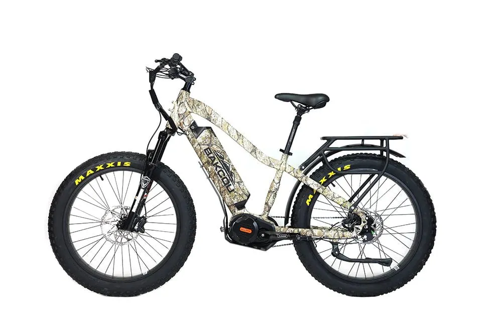 Bakcou Mule Jäger Electric Fat Tire Hunting Bike 48V, 750-1500W Smart Mid-Drive Motor