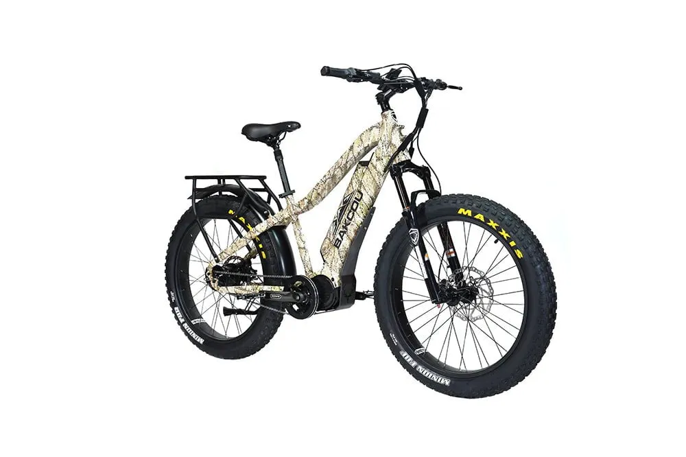 Bakcou Mule Jäger Electric Fat Tire Hunting Bike 48V, 750-1500W Smart Mid-Drive Motor