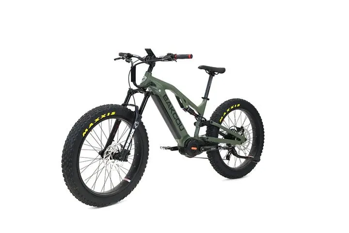 Bakcou SCOUT Torque Sensing Smart 750-1500W Mid-Drive Motor Full Suspension Electric Bike