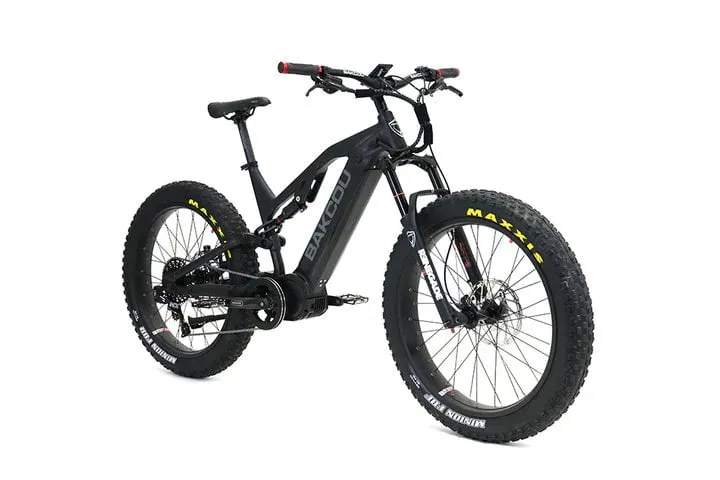 Bakcou SCOUT Torque Sensing Smart 750-1500W Mid-Drive Motor Full Suspension Electric Bike