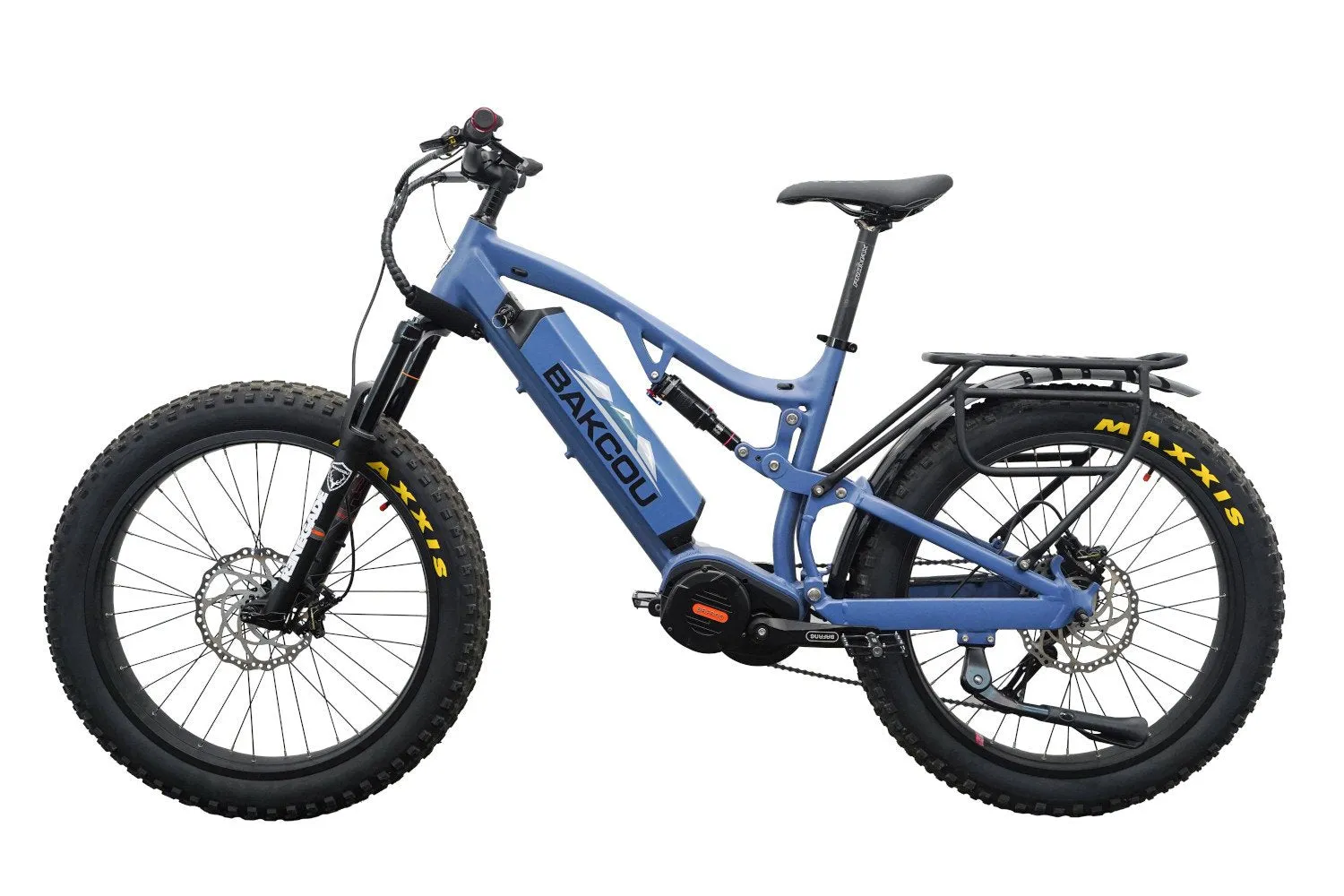 Bakcou Storm G2 Full Suspension Electric Hunting Bike Bafang Ultra Mid Drive Motor
