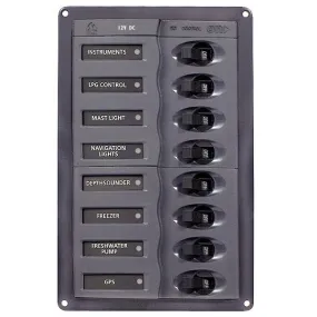 BEP 'CONTOUR' CIRCUIT BREAKER 8 CIRCUIT 127 x 200mm