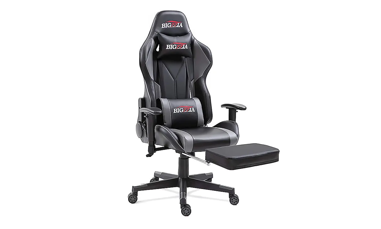 Bigzzia Gaming Chair - Ergonomic Office Chair (with footrest)