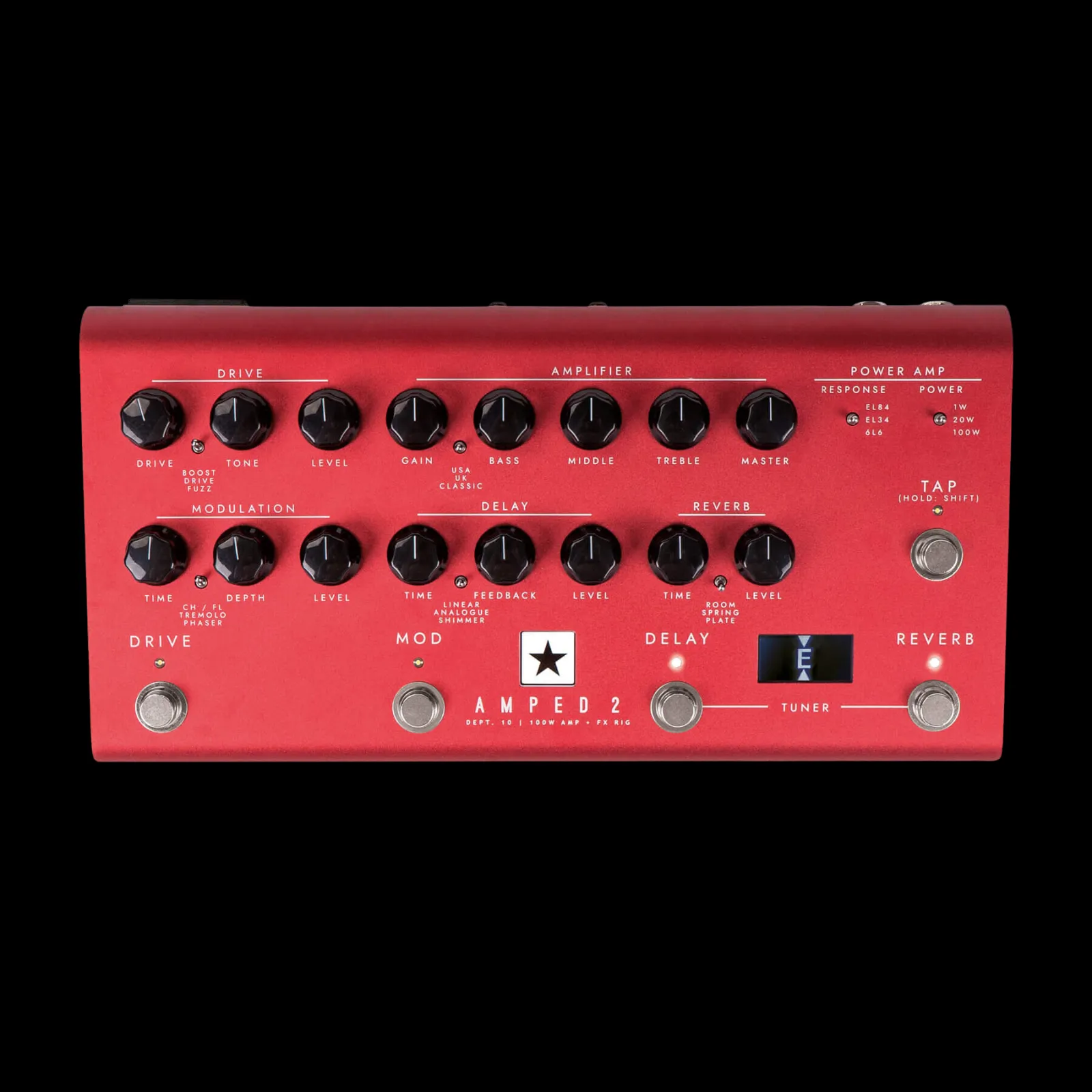 Blackstar Dept. 10 AMPED 2 100-watt Guitar Amplifier Pedal