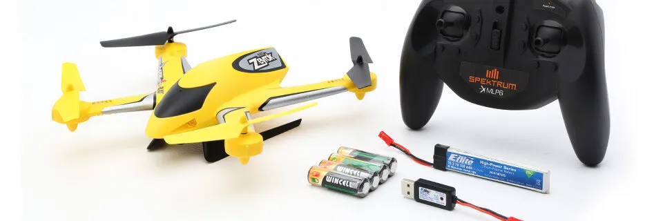 Blade Zeyrok RTF Quadcopter w/ Camera and SAFE Technology Mode 1 Yellow**